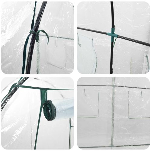 Топлица с конструкция 160 x 200 x 192,5 см ПВЦ Прозрачен