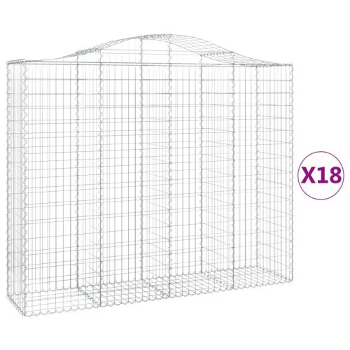 Габионни кошници арка 18 бр 200x50x160/180см поцинковано желязо