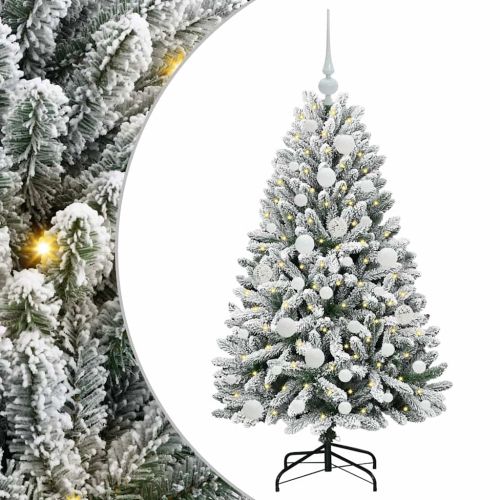 С изкуствено коледно дърво 120 cm 150 LED светодиода Топло бяло