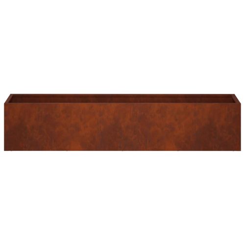 Градинска саксия 2 бр. Ръждясало 80 x 20 x 20 см