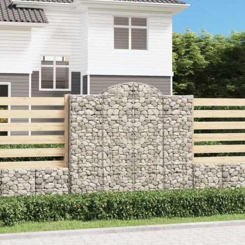 Дъговидна габионна кошница 200x50x180/200 см поцинковано желязо