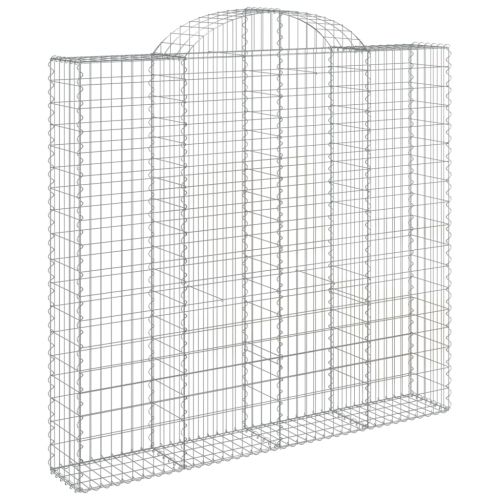 Дъговидна габионна кошница 200x50x180/200 см поцинковано желязо
