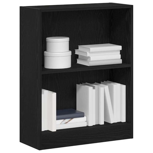 Шкаф за книги 60 x 24 x 76 cm Инженерна дървесина Черния дъб