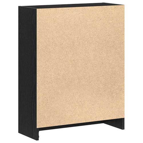 Шкаф за книги 60 x 24 x 76 cm Инженерна дървесина Черния дъб