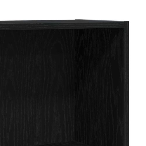 Шкаф за книги 60 x 24 x 76 cm Инженерна дървесина Черния дъб