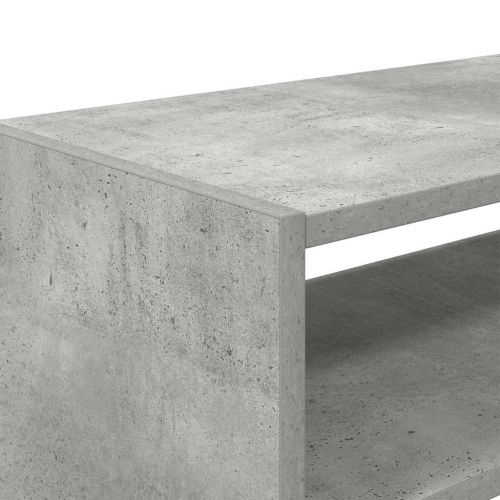 Поставки за обувки, 2 бр, стифируеми, бетонно сив, 60x30x30,5см
