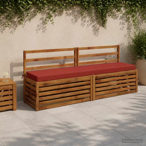 Калъфи за пейки, 2 части SOEST 100% полиестер Червено