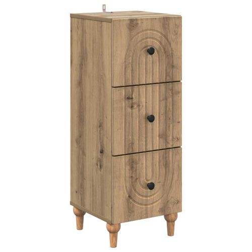 Чекмеджетен шкаф 33 x 34,5 x 90 см Инженерна дървесина
