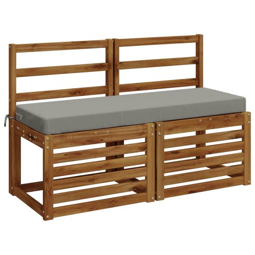 Възглавница за пейка SOEST 100% полиестер Сиво 120 x 40 x 8 см