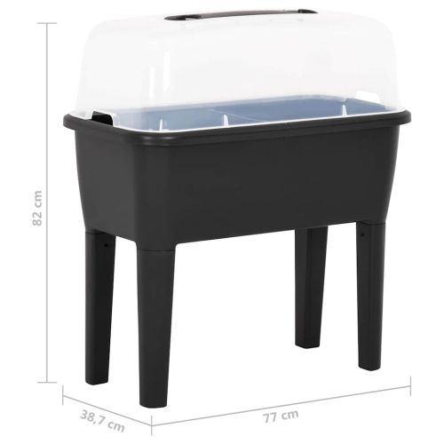 Повдигната леха 77x38,7x82 см PP
