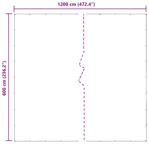 Прозрачен брезент с капси 6x12 m PVC