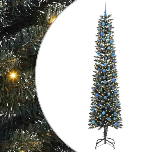 С изкуствено коледно дърво с 300 LED светодиода Зелен 240 cm