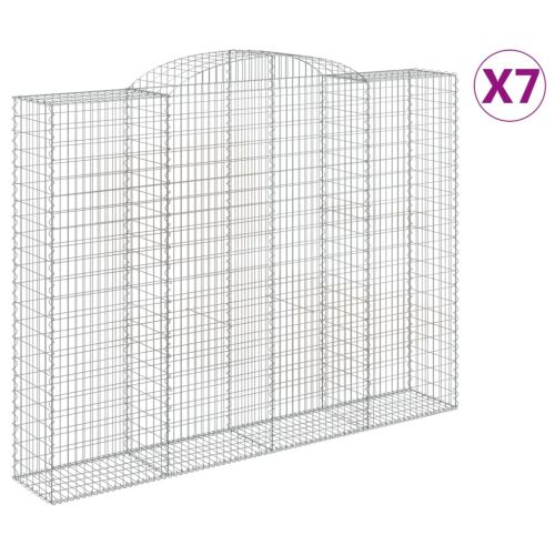 Габионни кошници арка 7 бр 300x50x220/240 см поцинковано желязо