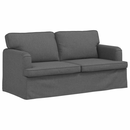 Диван Тъмен сив 162 x 80 x 85 см текстил