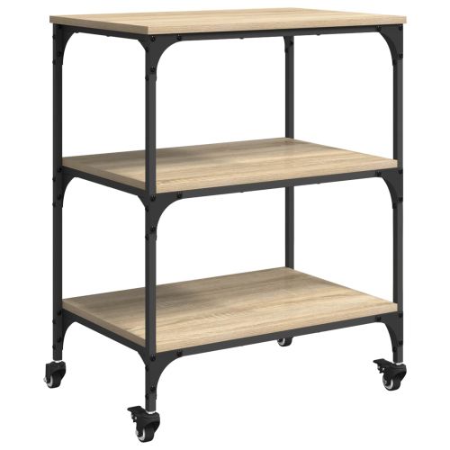 Кухненска количка Сонома дъб 60 x 41 x 76 см