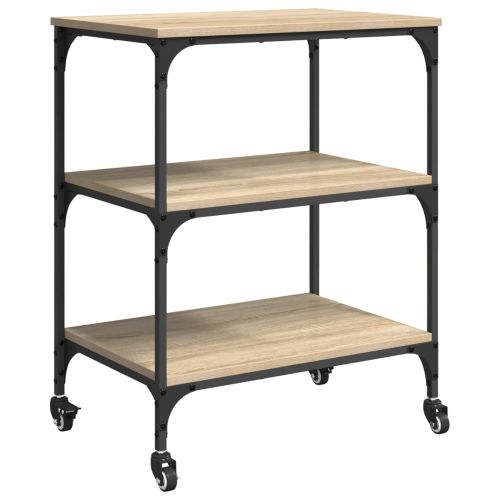 Кухненска количка Сонома дъб 60 x 41 x 76 см