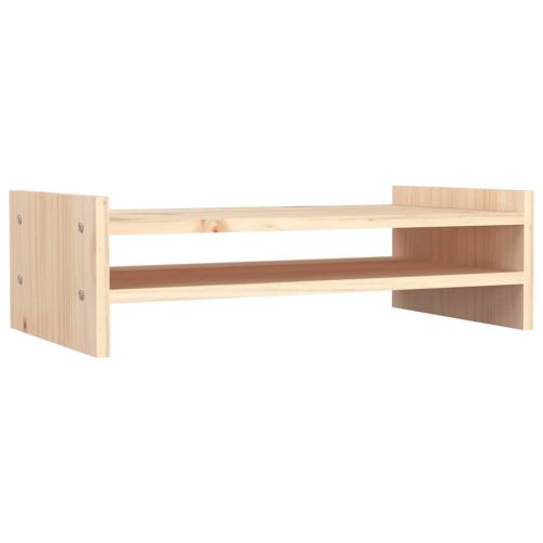 Поставка за монитор, 50x27x15 см, бор масив