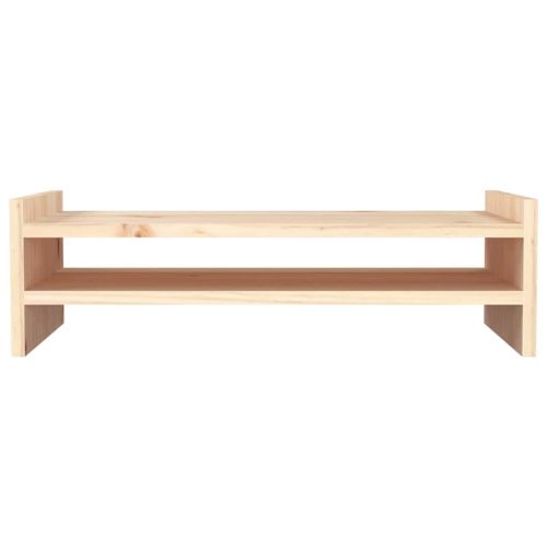 Поставка за монитор, 50x27x15 см, бор масив