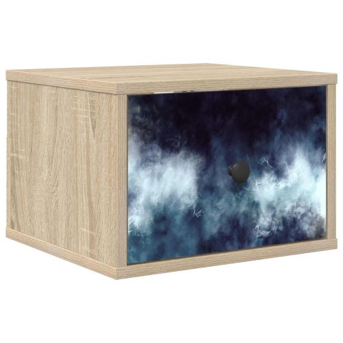 Стенен шкаф за нощно шкафче RAALTE Дъб сонома 36 x 33 x 25 см