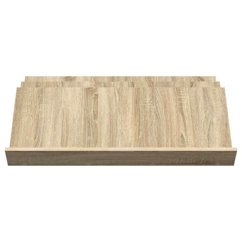 Етажерка за списания с рафт Сонома дъб 90 x 53 x 28,5 см
