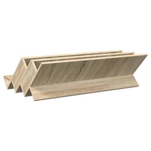 Етажерка за списания с рафт Сонома дъб 90 x 53 x 28,5 см