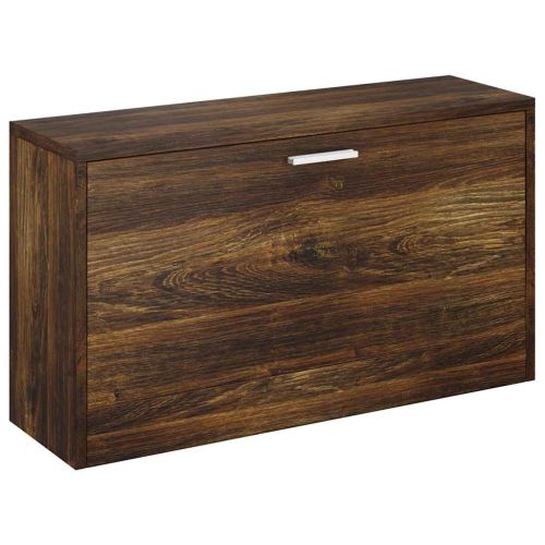 Пейка за обувки, опушен дъб, 80x24x45 см, инженерно дърво