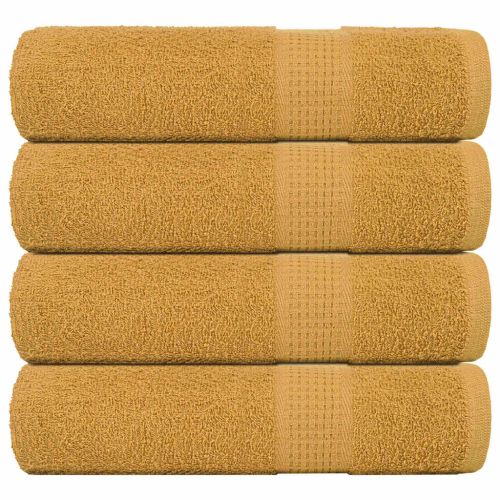 Кърпи за душ FROGN 4 бр. Златни 70x140 см 360 г/м²