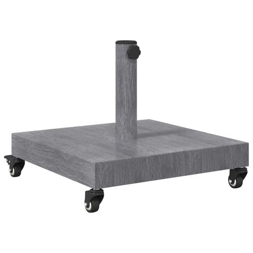 Основа за чадър Тъмен сив дървесен вид 45 x 45 x 31,5 см