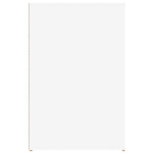 Бюро, бяло, 100x49x75 см, инженерно дърво