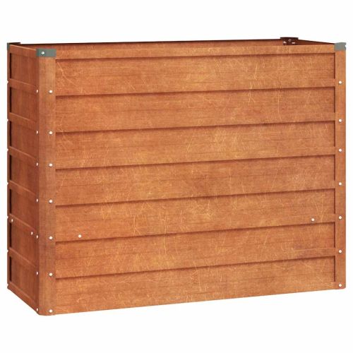 Градинска повдигната леха ръждив 100x40x77 см кортенова стомана