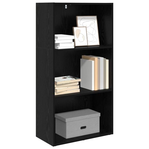Рафт за книги 60 x 30 x 114 см Инженерна дървесина Черния дъб
