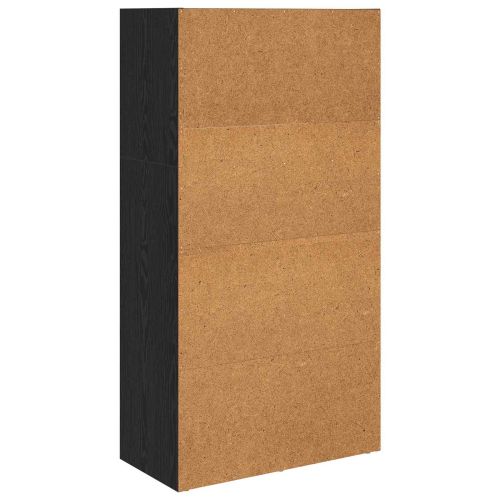 Рафт за книги 60 x 30 x 114 см Инженерна дървесина Черния дъб