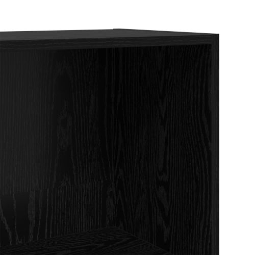 Рафт за книги 60 x 30 x 114 см Инженерна дървесина Черния дъб