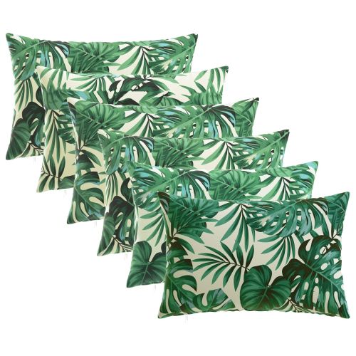 Калъфка за възглавница 6 pcs HEERLEN Мотив с листа 30 x 50 cm