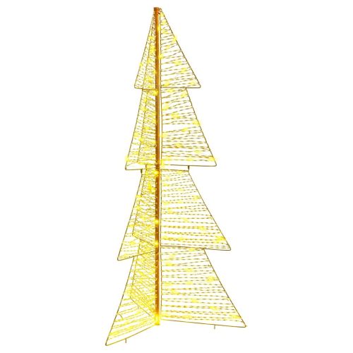 Коледно дърво 160 LED светодиода Топло бяло 150 cm PET