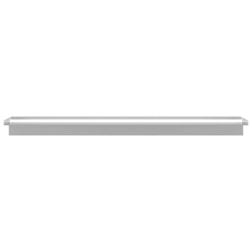 Фонтан за басейн с LED, неръждаема стомана, 110 см