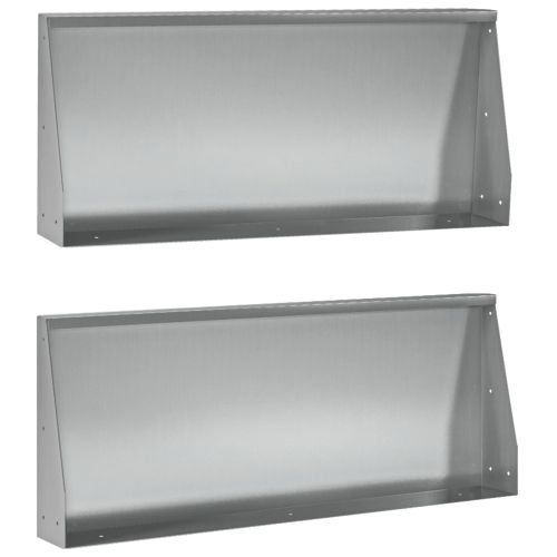 Задържащи стени 2 бр. 100 x 12 x 50 см Поцинкована стомана