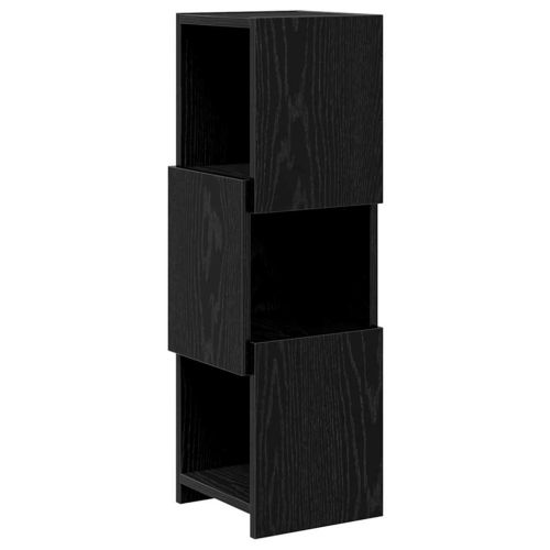 Ъглов шкаф 25,5x25x80см Инженерна дървесина Черния дъб