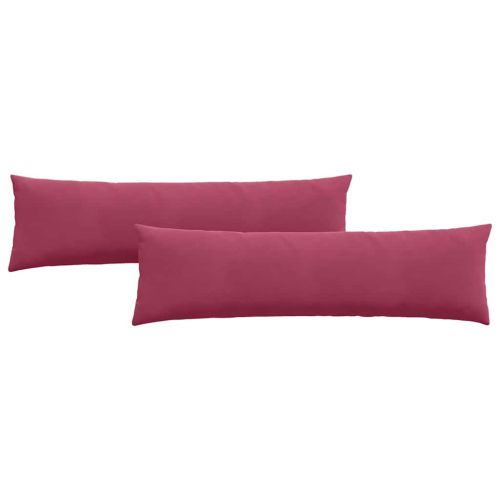 Диван възглавници 2 pcs Виненочервен 145 x 40 см