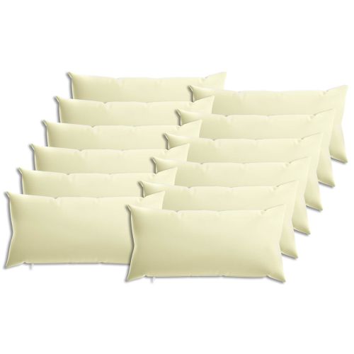Калъфка за възглавница 12 pcs HEERLEN Кремаво 40 x 80 cm