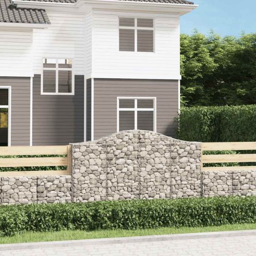 Габионни кошници арка 2 бр 200x30x120/140см поцинковано желязо