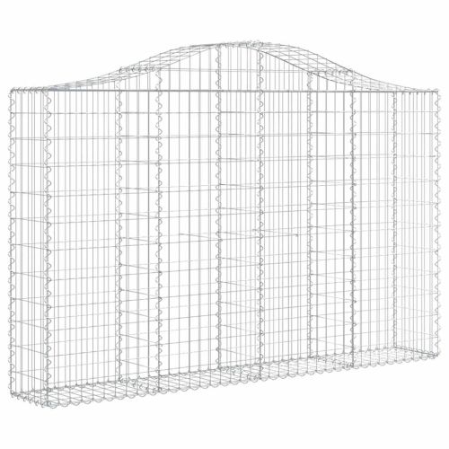 Габионни кошници арка 2 бр 200x30x120/140см поцинковано желязо
