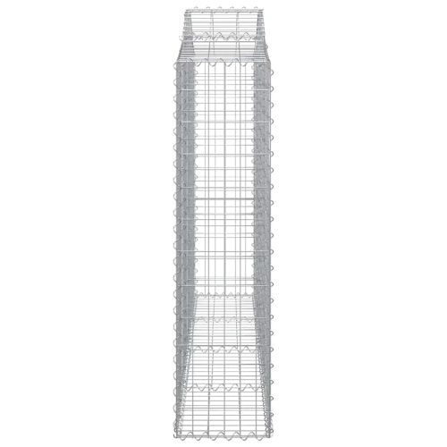 Габионни кошници арка 2 бр 200x30x120/140см поцинковано желязо