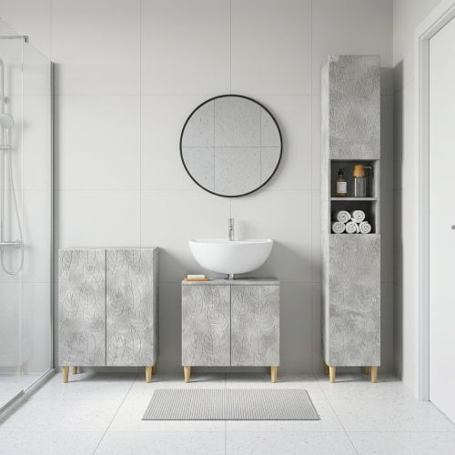3 частен комплект за баня DELFT Бетонно сиво