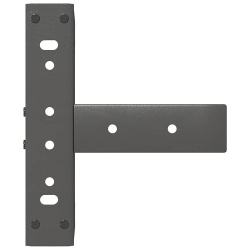 Крака за масичка за кафе, Т-образни, 2 бр., антрацит, 30x25x(30-31) см, стомана
