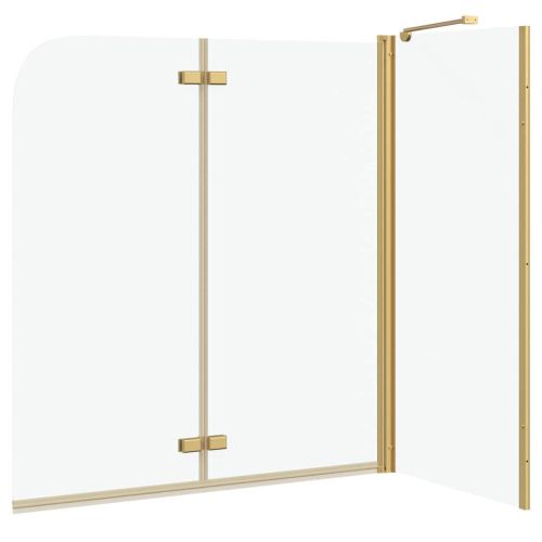 Душова обшивка Златист 120 x 68 x 130 см ESG стъкло и алуминий