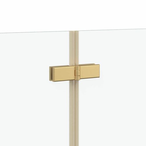 Душова обшивка Златист 120 x 68 x 130 см ESG стъкло и алуминий