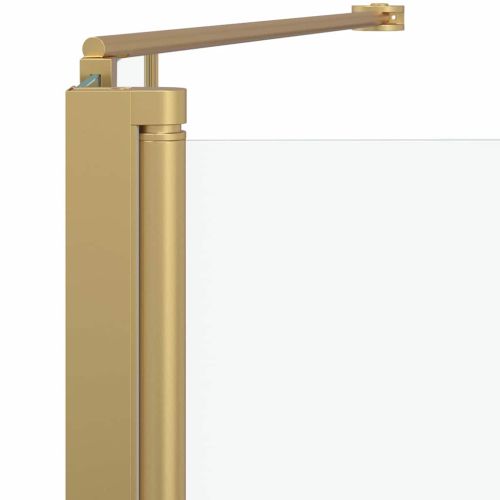 Душова обшивка Златист 120 x 68 x 130 см ESG стъкло и алуминий