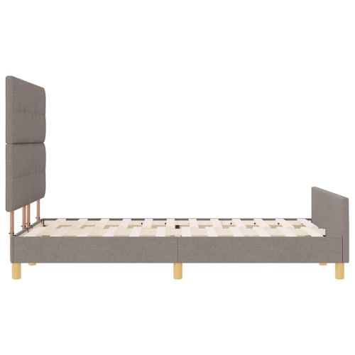 Рамка за легло с таблото Таупе 160 x 200 cm текстил