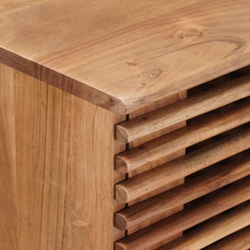 Ръчно изработена масичка Теков кафяв 100 x 30 x 75 см